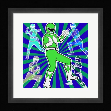 Framed Power Ranger 1 Print