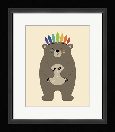 Framed Be Brave Print