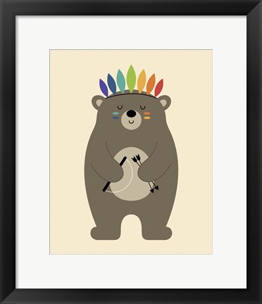 Framed Be Brave Print