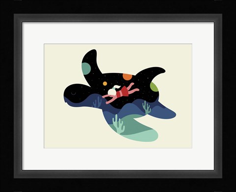 Framed Ocean Roaming Print