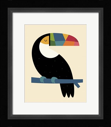 Framed Rainbow Toucan Print