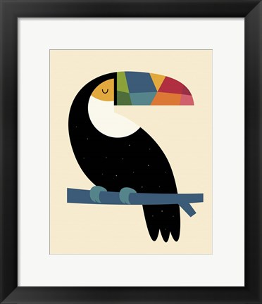 Framed Rainbow Toucan Print