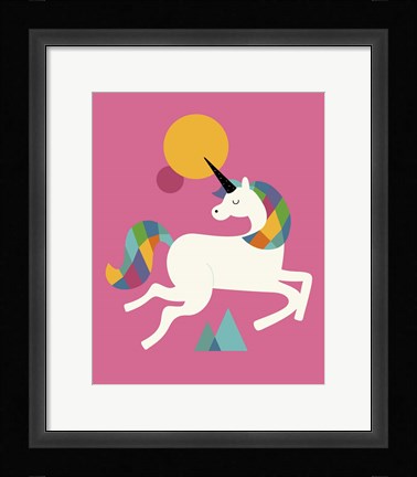 Framed To Be A Unicorn Print