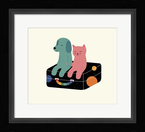 Framed Travel More Print