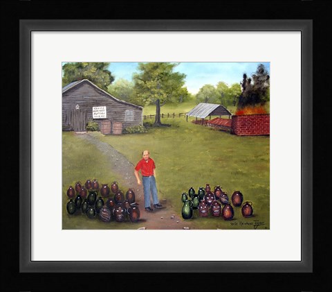 Framed Burlon Craig's Place Print