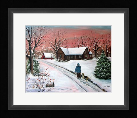 Framed Morning Red Print