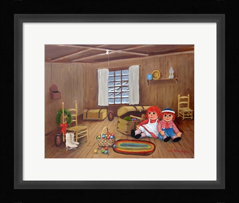 Framed Christmas Attic Print