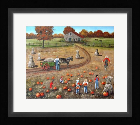 Framed Pumpkin Patch Print