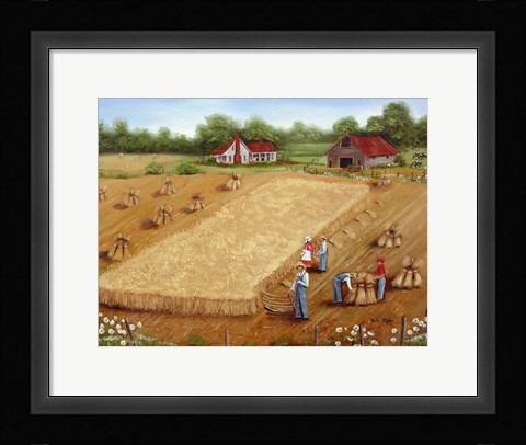 Framed Wheat Field Print