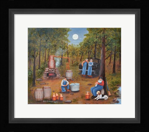Framed Moonshine Run Print