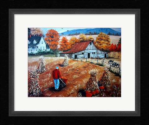 Framed Down on The Farm Print