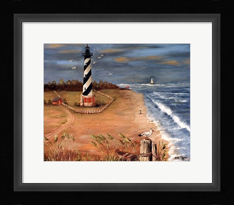 Framed Cape Hatteras and the Seagull Print