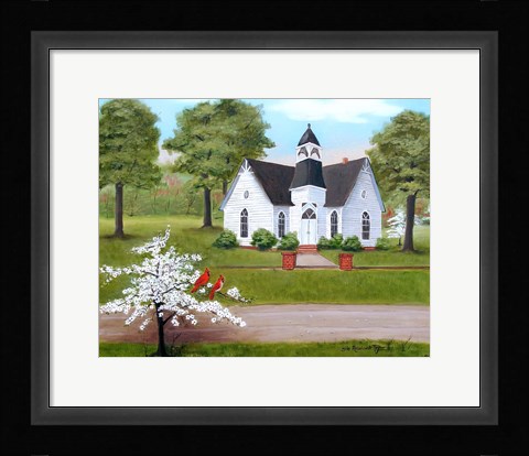 Framed St. Paul's In The  Spring Print