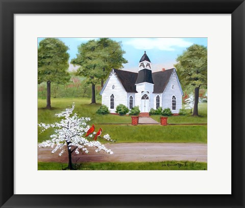 Framed St. Paul's In The  Spring Print