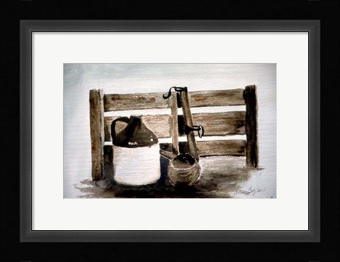 Framed Brown Jug Print