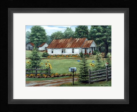 Framed Mom and Dad's in Summer Print