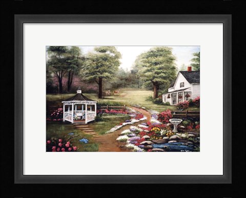 Framed Rock Garden Print