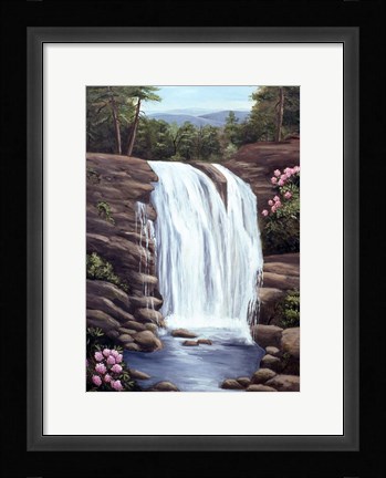 Framed Blue Ridge Waterfall Print