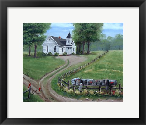 Framed Plateau Methodist Print