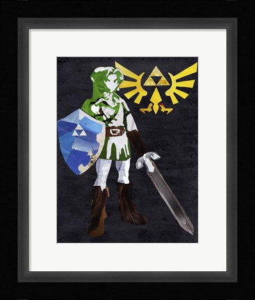 Framed Zelda2 Print