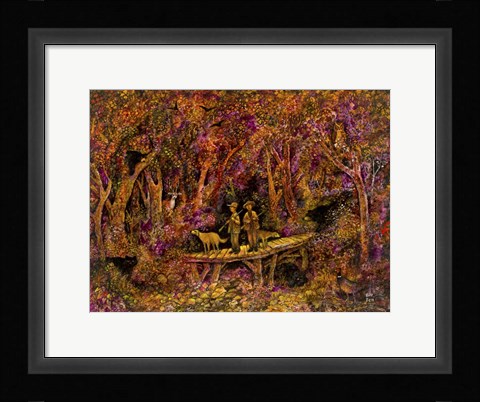 Framed Bear Hunters Print
