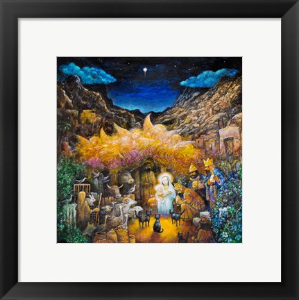 Framed Nativity Print
