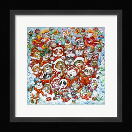 Framed Christmas Choir 2 Print