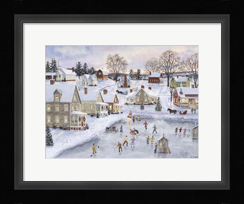 Framed Christmas at the Cove Print