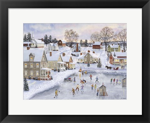 Framed Christmas at the Cove Print
