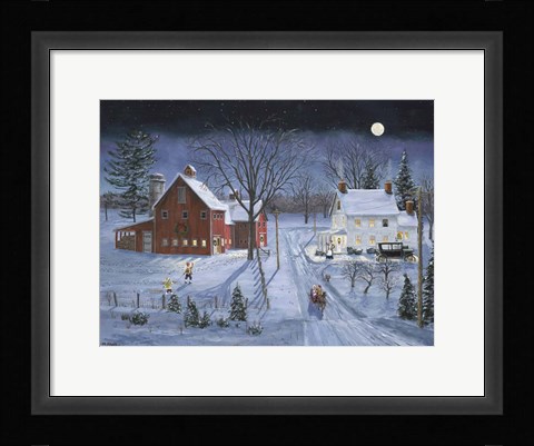 Framed Late for Dinner Print