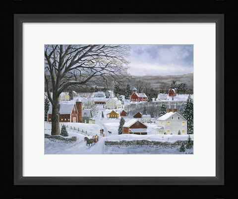 Framed Peaceful Valley Road Print