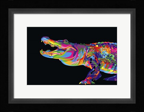 Framed Alligator Print