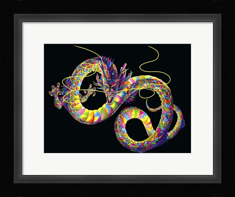 Framed Chinese Dragon Print