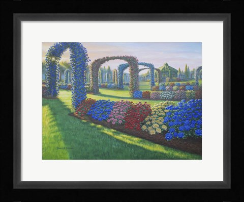 Framed Elizabeth Park Morning - Blues Print