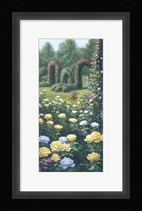 Framed Rose Garden Print