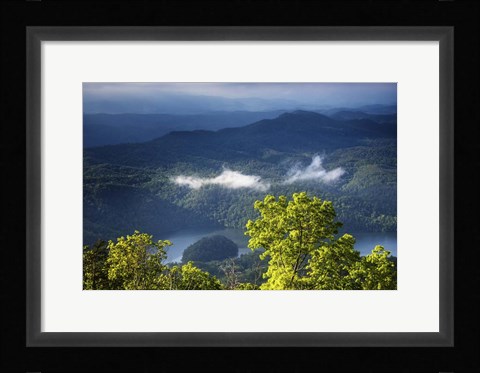 Framed Morning In The Blue Ridge Mountains Print