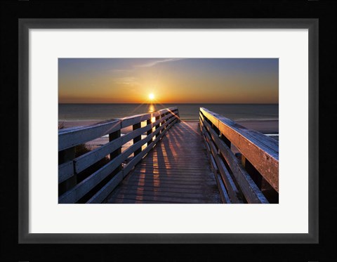 Framed Stars On The Boardwalk Print