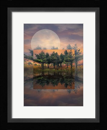 Framed Fire Geometrics Print