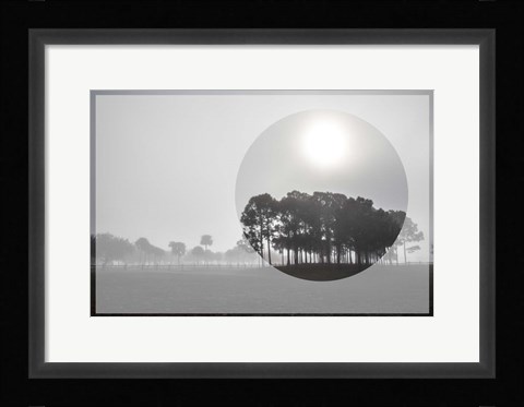 Framed Sunrise Circles Print
