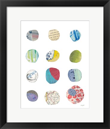 Framed Geometric Collage III Print