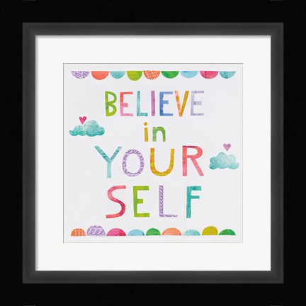 Framed Unicorn Magic VI Clouds Print