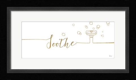 Framed Underline Bath IV Print