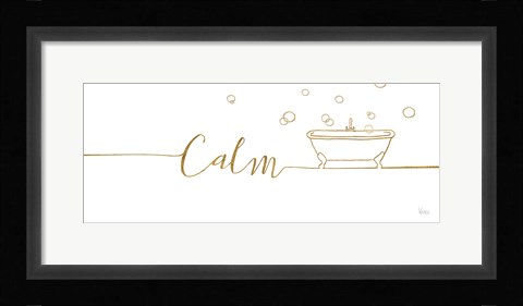 Framed Underline Bath II Print