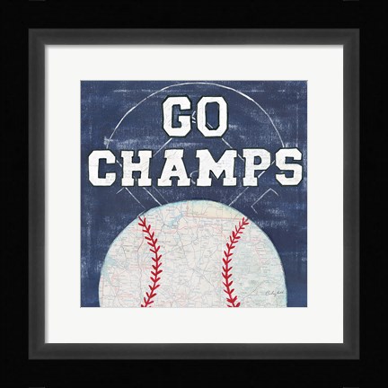 Framed On the Field III Go Champs Print