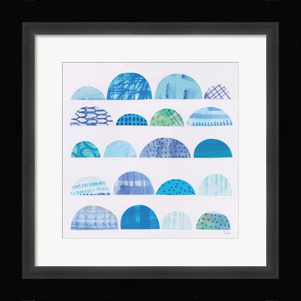 Framed Half Moon Abstract I Print