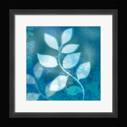 Framed Ink Leaves II Print