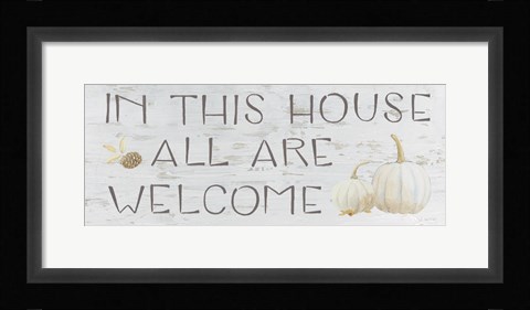 Framed Beautiful Bounty Sign I Print