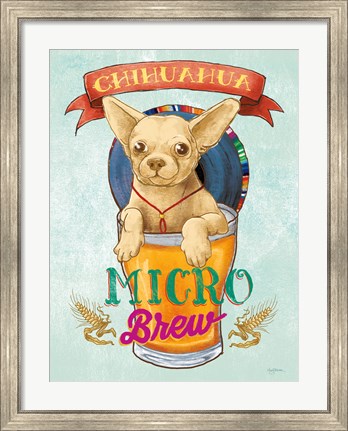 Framed Beer Dogs I Print