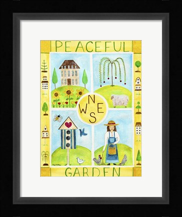 Framed Peaceful Garden Print