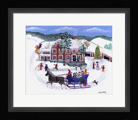 Framed Bring Out The Sleigh Print